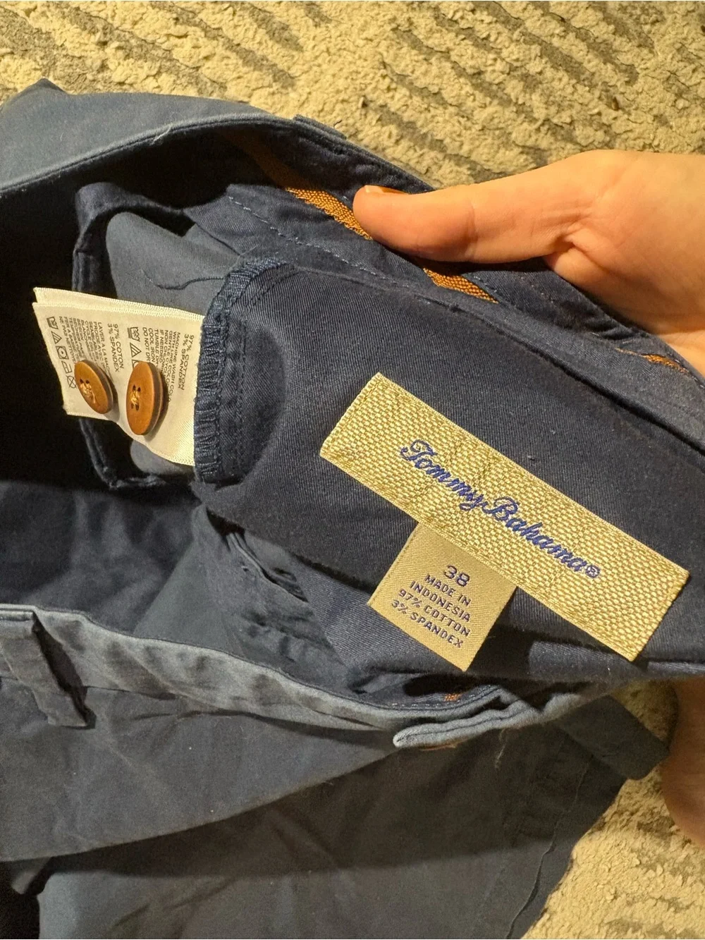 Tommy bahama blue long casual shorts size 38